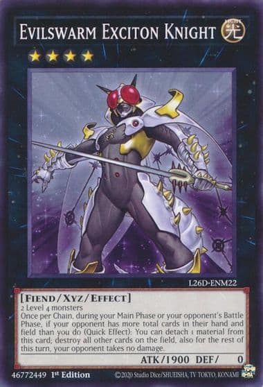 Evilswarm Exciton Knight Legendary Modern Decks 2026 Yu-Gi-Oh! card