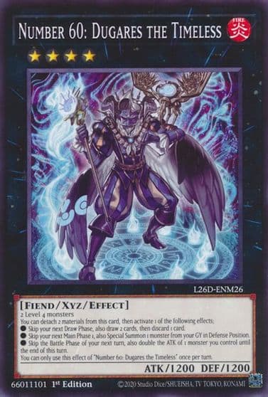 Number 60 Dugares the Timeless Legendary Modern Decks 2026 Yu-Gi-Oh! card