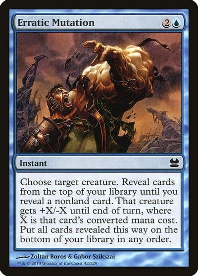 Erratic Mutation Modern Masters Magic card