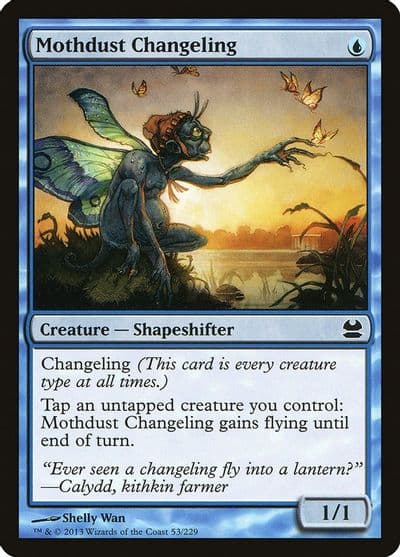 Mothdust Changeling Modern Masters Magic card