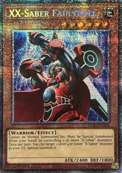 XX Saber Faultroll Starlight Rare Legendary Modern Decks 2026 Yu-Gi-Oh! card