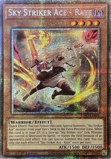 Sky Striker Ace Raye Alternate Art Starlight Rare Legendary Modern Decks 2026 Yu-Gi-Oh! card