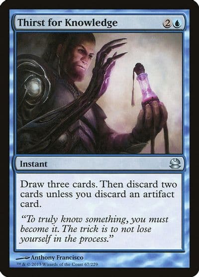 Thirst for Knowledge Modern Masters Magic card