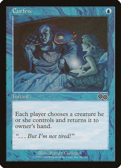 Curfew Urza's Saga Magic card