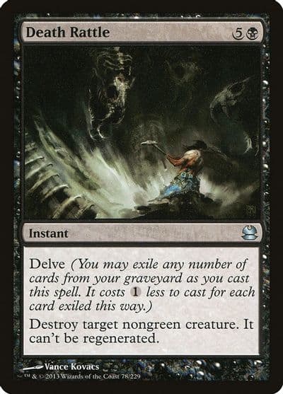 Death Rattle Modern Masters Magic card