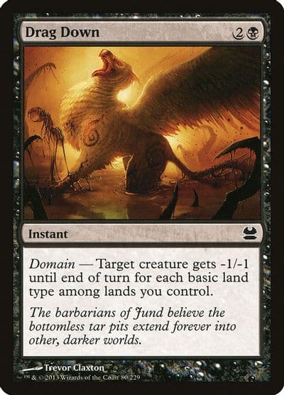 Drag Down Modern Masters Magic card