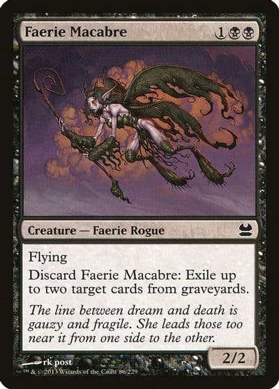 Faerie Macabre Modern Masters Magic card