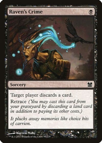 Ravens Crime Modern Masters Magic card