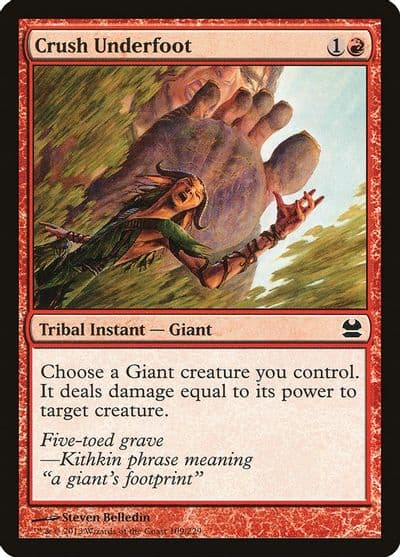 Crush Underfoot Modern Masters Magic card