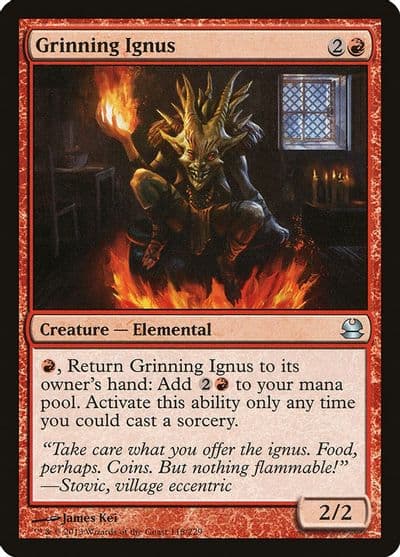 Grinning Ignus Modern Masters Magic card
