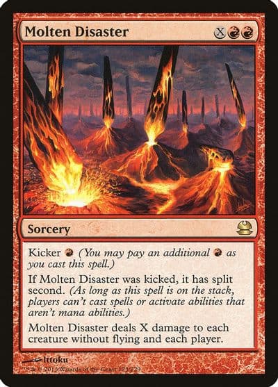 Molten Disaster Modern Masters Magic card