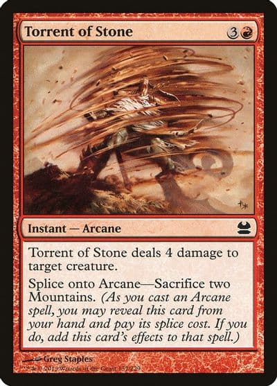 Torrent of Stone Modern Masters Magic card