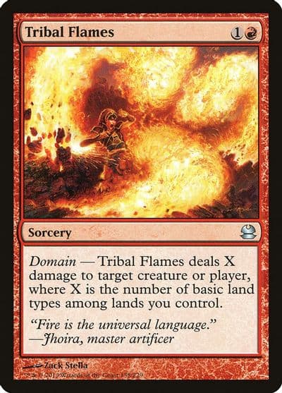 Tribal Flames Modern Masters Magic card