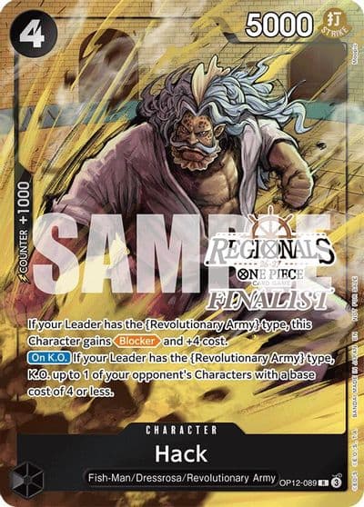 Hack Regionals Finalist Card Set 26 27 One Piece Promotion Cards One Piece card