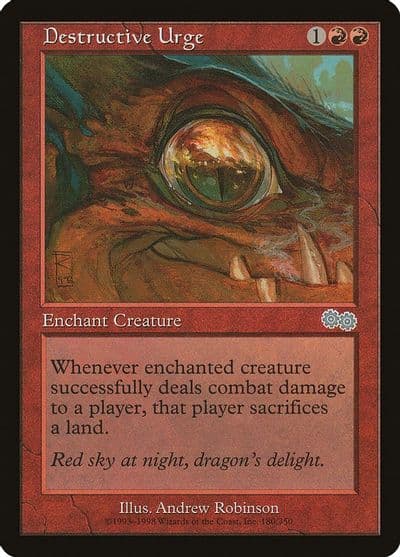 Destructive Urge Urza's Saga Magic card