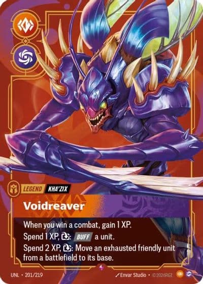 KhaZix Voidreaver Unleashed Riftbound card