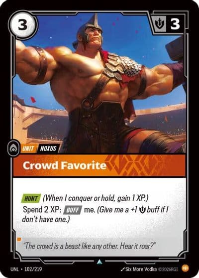 Crowd Favorite Unleashed Riftbound card