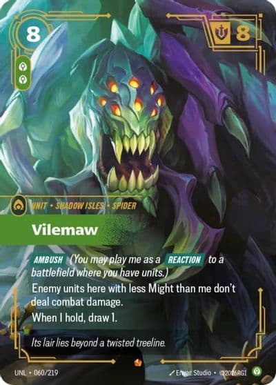 Vilemaw Unleashed Riftbound card
