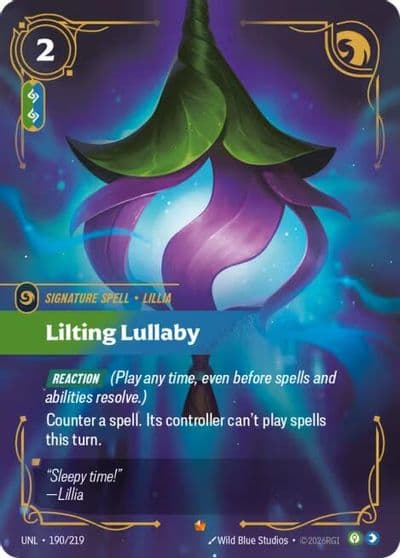 Lilting Lullaby Unleashed Riftbound card
