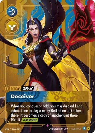 LeBlanc Deceiver Unleashed Riftbound card