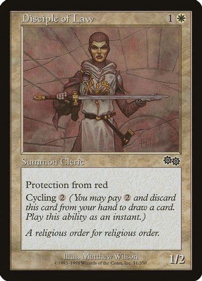 Disciple of Law Urza's Saga Magic card