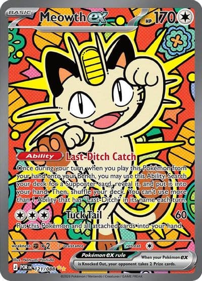 Meowth ex ME03: Perfect Order Pokemon card