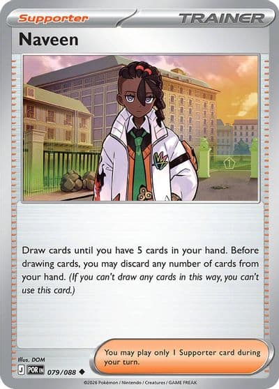 Naveen ME03: Perfect Order Pokemon card