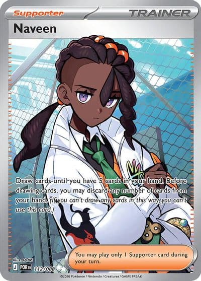 Naveen ME03: Perfect Order Pokemon card