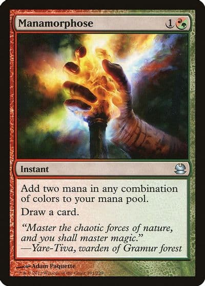 Manamorphose Modern Masters Magic card