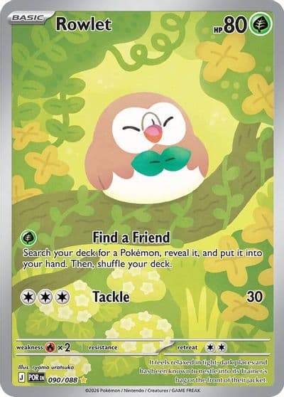Rowlet ME03: Perfect Order Pokemon card
