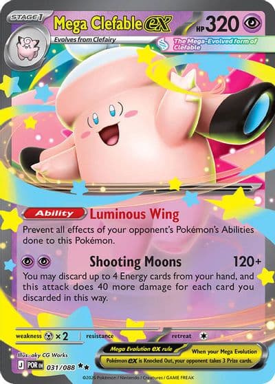 Mega Clefable ex ME03: Perfect Order Pokemon card