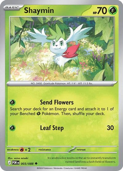 Shaymin ME03: Perfect Order Pokemon card