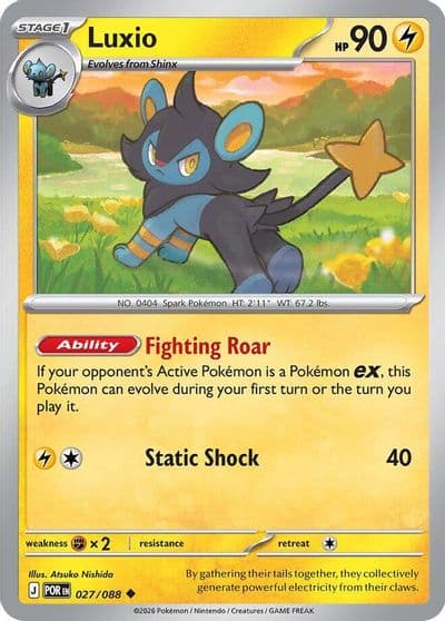 Luxio ME03: Perfect Order Pokemon card