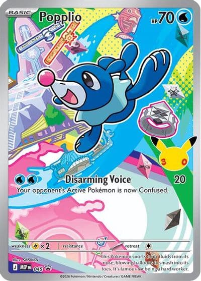 Popplio ME: Mega Evolution Promo Pokemon card