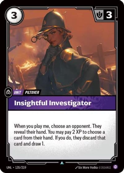 Insightful Investigator Unleashed Riftbound card