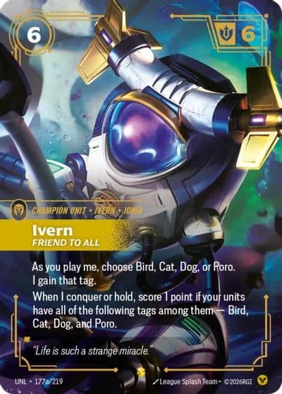 Ivern Friend to All Alternate Art Unleashed Riftbound card