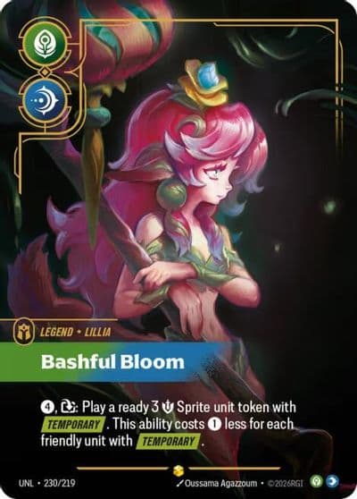 Lillia Bashful Bloom Overnumbered Unleashed Riftbound card