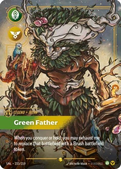 Ivern Green Father Overnumbered Unleashed Riftbound card