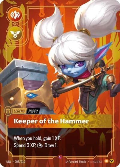 Poppy Keeper of the Hammer Unleashed Riftbound card