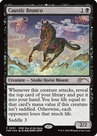 Caustic Bronco Year of the Horse 2026 Standard Showdown Promos Magic card