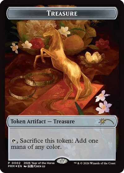 Treasure Token Year of the Horse 2026 Standard Showdown Promos Magic card