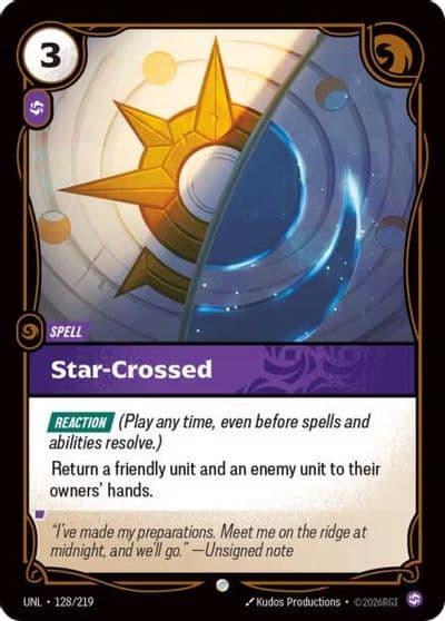 Star Crossed Unleashed Riftbound card