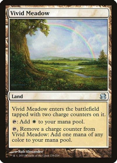 Vivid Meadow Modern Masters Magic card