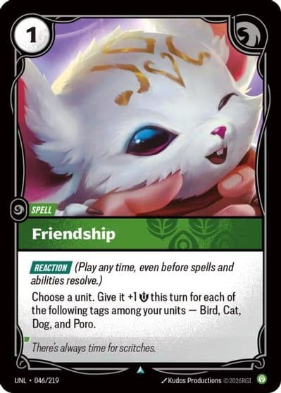 Friendship Unleashed Riftbound card