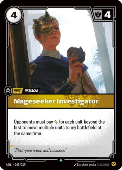 Mageseeker Investigator Unleashed Riftbound card
