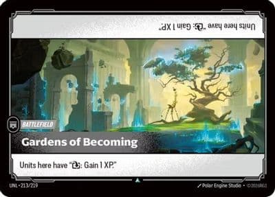 Gardens of Becoming Unleashed Riftbound card