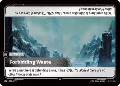 Forbidding Waste Unleashed Riftbound card