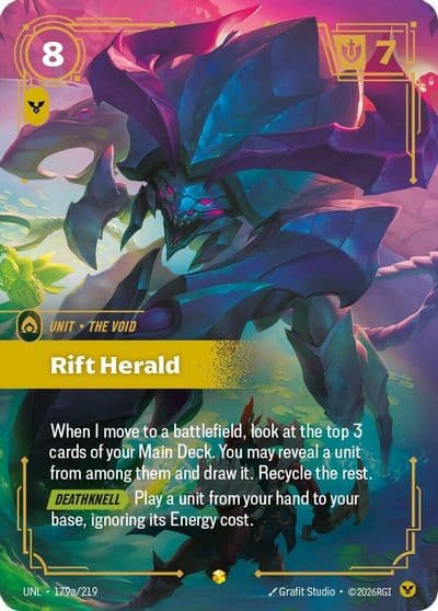 Rift Herald Alternate Art Unleashed Riftbound card