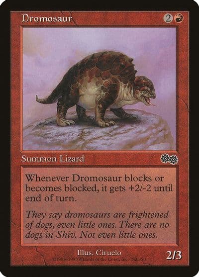 Dromosaur Urza's Saga Magic card