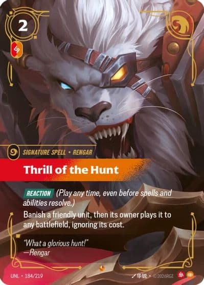 Thrill of the Hunt Unleashed Riftbound card